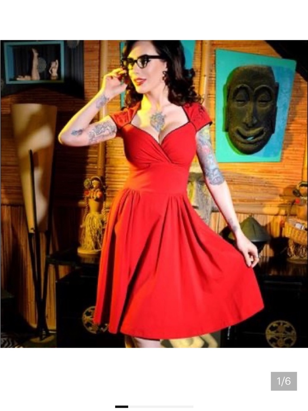 Pinup Couture Red Luscious Dress